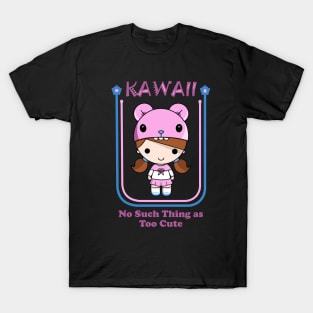 Kawaii Girl in Pink T-Shirt